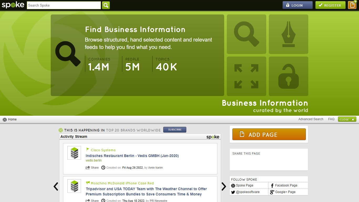Spoke | Discover Relevant Business Information
